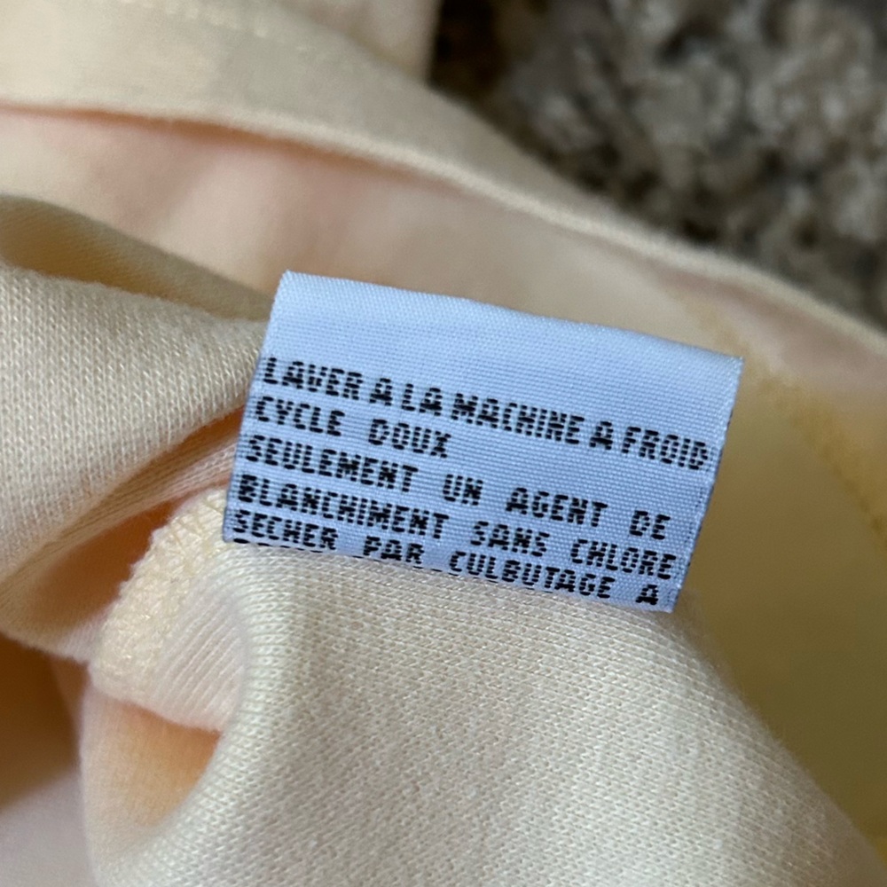 Talbots | Vintage Pale Yellow Basic Long-Sleeve C… - image 5